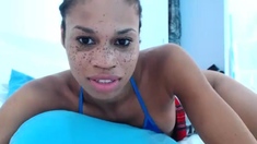 Amateur black teen strip tease webcam