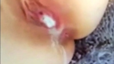 pussy gushes a load of cum