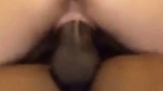 Giving Her Orgasms As She Rides Black Dick