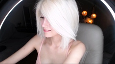 Webcam Busty Blonde Babe Dildo Fuck