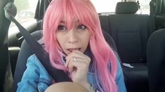 Kawaii Girl - Spontaneous Car Pussy Tease Amp Public Bj