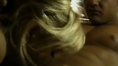Lustful blonde milf with sexy tits has a well hung guy fucking her ass