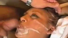 Amateur British facial cumshot compilation