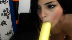 good looking latina fucks her self every which way but loose